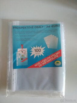 euro prospektové obaly A4 - 3 x 100 kusů