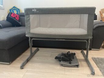 Dětská postýlka na kolečkách - Joie Roomie Glide Foggy Gray