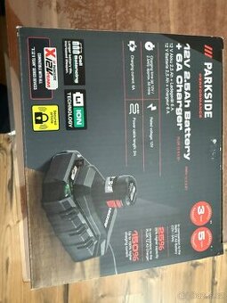 Parkside nabíječka 12V.  6A (bez baterky)