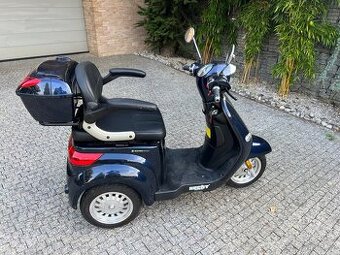 Téměř nejetá tříkolka E-skútr - HECHT CITIS MAX BLUE