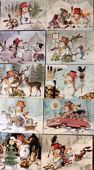 Prodám pohlednice SNĚHULÁK Zdeněk Miler