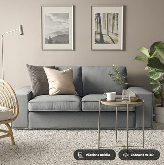 Prodám sedací soupravu KIVIK+ podnožku