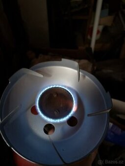 kempingový vařič MEVA na propan-butan (+ 2kg láhev-PLNÁ)