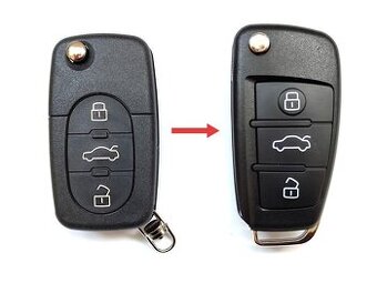 Klíč Audi A2 A4 S4 A6 S6 8Z0837231 / 433,92MHz.