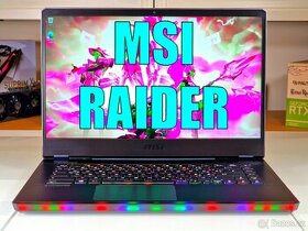Herní notebook MSI RAIDER GE66 | ZÁRUKA | RTX 2070 8GB | i7 - 1