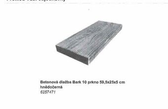 Betonová dlažba Bark 10 prkno