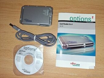 Fujitsu Siemens Card Reader 6v1 retro čtečka karet