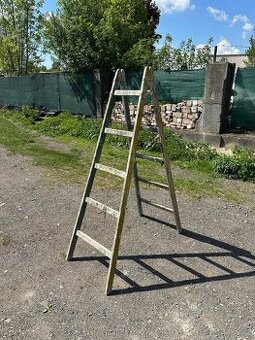 Dřevěný žebřík malířský 180cm rozkládací - 1