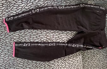 Tepláky ARMANI - černé/růžové detaily XL dámské