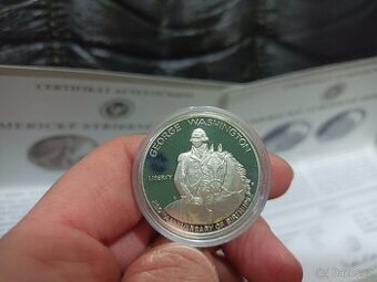 Sběratelská mince Half Dollar George Washington USA 1982