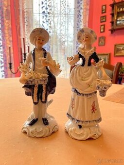 Nádherné porcelánové sošky, 20cm