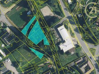 Prodej souboru pozemků v centru obce Kunčina – 972 m²
