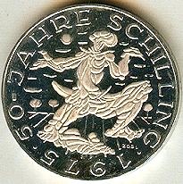 Mince Rakouska 100 Schilling - stříbro 425Kč kus - 1