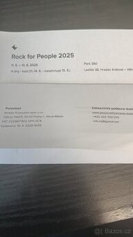 Rock for People 4denni vstupenka