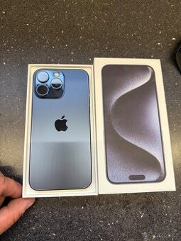 Iphone 15 pro max 256 modrý titan