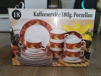 Nový vánoční porcelánový servis 18 kusů slavnostní