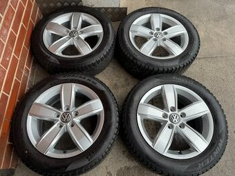 Alu 16" 5x112, orig. VW Corvara + zimní 90% G7