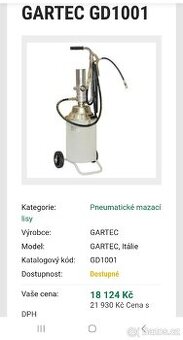 Pneumatický mazaci lis