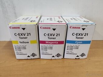 originální tonery CANON C-EXV21 sada 3 barev