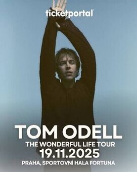 TOM ODELL, prodám 1-4 e-tickety VIP Premium.