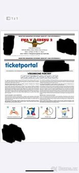 EWA FARNÁ V EDENU 2x VSTUPENKA NA SEZENÍ