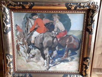 OBRAZ OLEJ NA PLATNE VACATKO