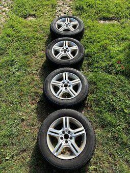 4x Alu kola 5x100 r15, ET 48, 6JJx15 + pneu 195/65 R-15