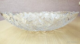 Křišťálová mísa broušená 35,5 cm