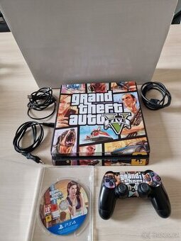 Playstation 4 slim 500gb ve stylu gtaV + hra GtaV