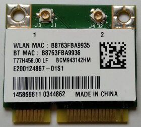 Sony Vaio SVF152C29M - ND: Wifi, klávesnice, touchpad