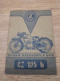 ČZ 125 B návod a katalog dílů