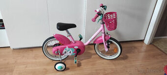 Dětské kolo 14 btwin z Decathlonu s jednorožec