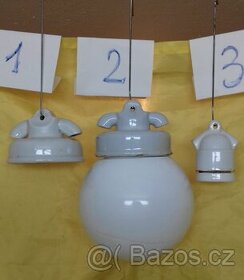 Prodám porcelánové retro světla, objímky.