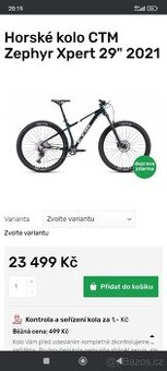 Horské mtb kolo CTM Zephyr 29