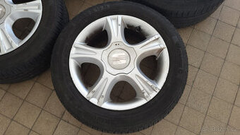 80% orig. letní ALU kola 15" 5x100 Roomster, Fabia 2