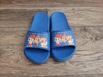 Dětské modré pantofle Paw Patrols, vel. 28