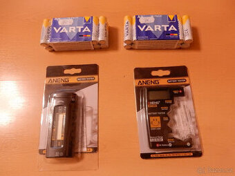 Prodám 2ks digitálních testeru baterií Aneng+bateria Varta