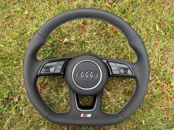AUDI VOLANT ZKOSENY SPORTOVY + PADLA + AIRBAG