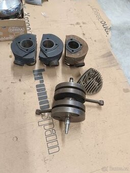 jawa 350 pérák valce, hlavy, klika