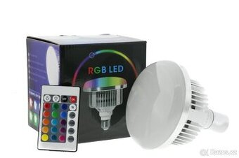 RGB LED žárovka 50W s dálk. ovládáním E27 2700-6500K