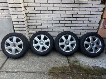 Alu kola R16 4x s letními pneumatikami 215/55 R16