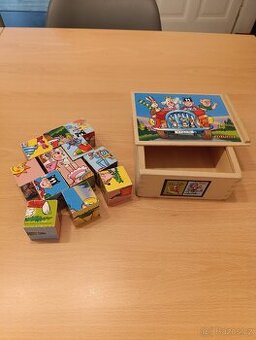 Čtyřlístek - dřevěné kostky