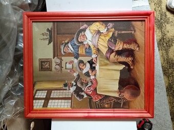 Elegantní obraz v dekorativním rámu