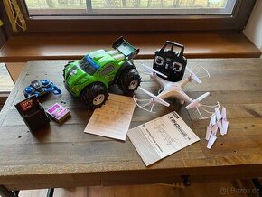 Auto na dalkove ovladani + dron