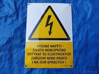 Smaltovaná výstražná cedule