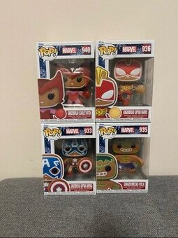 Marvel Gingerbread Funko Pop set