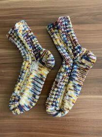 Pletené ponožky z ponožkové příze tenčí, doprava zdarma - 1
