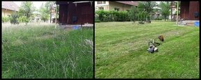 Sekání trávy křovinořezem a sekačkou v Ústí nad labem a okol