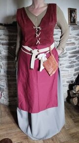 Středověk dámský kostým LARP - 1