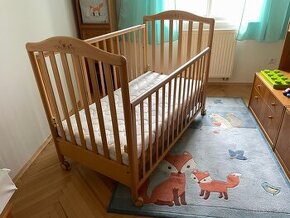 Kvalitní dětská postýlka Pali dub masiv. PC 12.500,-